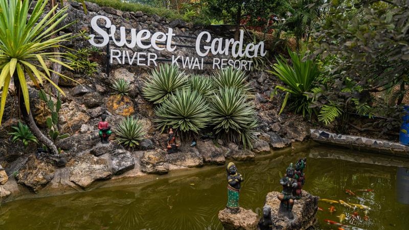 Вход в отель Sweet Garden River Kwai Resort